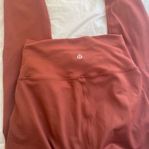 Lululemon wunder train terra cotta